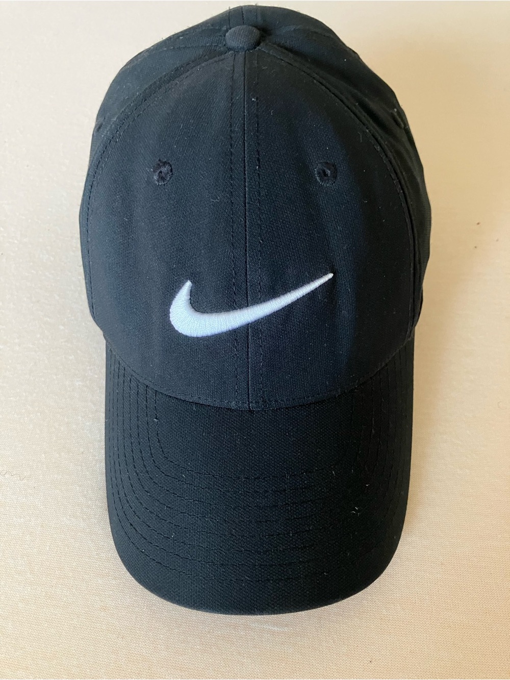 Nike Dri-FIT Club Cap Black Swoosh Baseball Hat | Men’s Size M/L